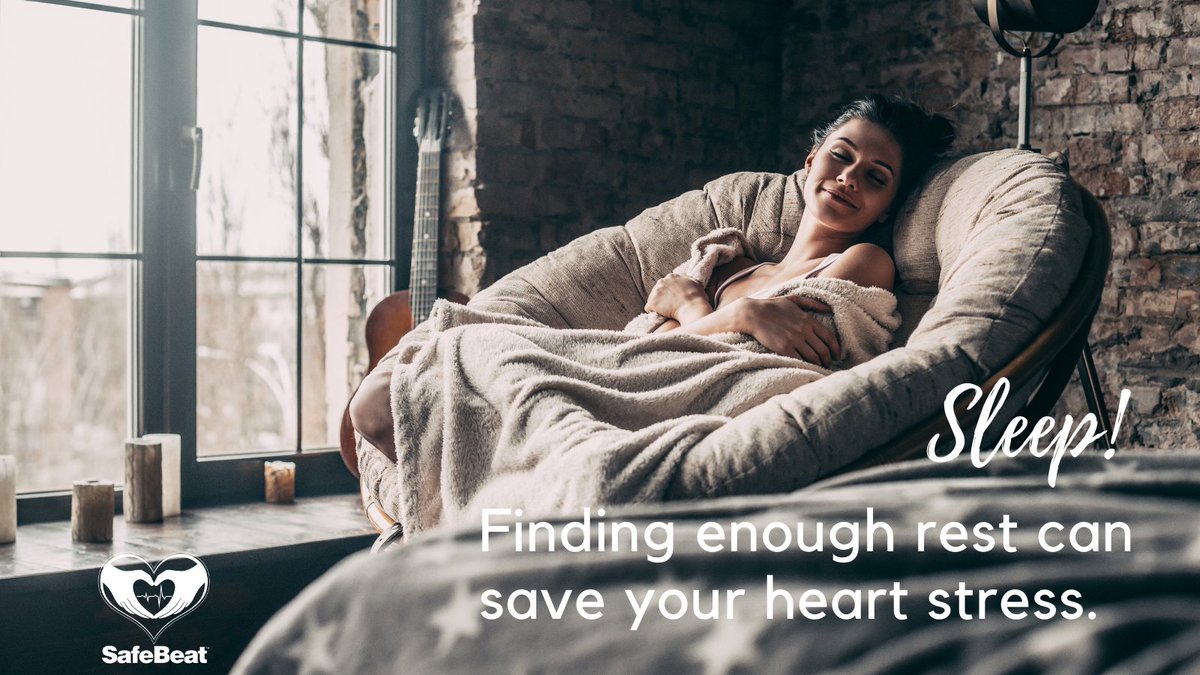 SafeBeat4Life's tweet image. Find some rest for your body and heart. Sleep helps heart health. #sleep #rest #relax cdc.gov/bloodpressure/…