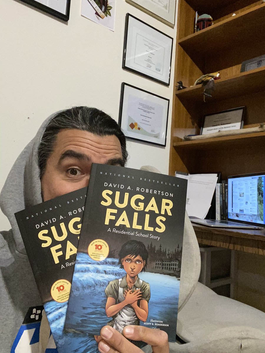 The 10th Anniversary Edition of Sugar Falls: A Residential School Story was released yesterday. I want to give away 2 copies. 

Reply or retweet with another book about residential schools by an Indigenous author that can be used in the classroom. I’ll pick 2 winners on Friday.