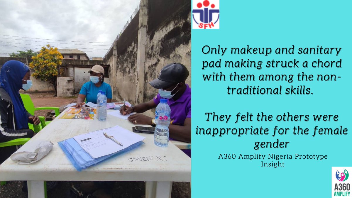 a360nigeria's tweet photo. When we explored the Skill Acedemy Concept, we observed that traditional skills such as tailoring, catering, and shoe making resonated more with the girls because they are familiar and profitable within Isara community, Remo North LGA, Ogun State. #A360NGPrototypePhase https://t.co/2YWyEoViuv