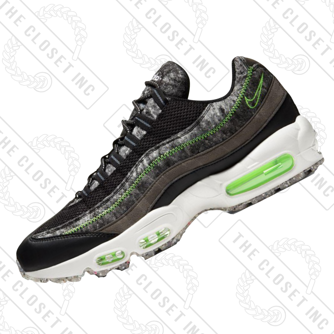 air max 95 se black/flash crimson-kinetic green men's shoe