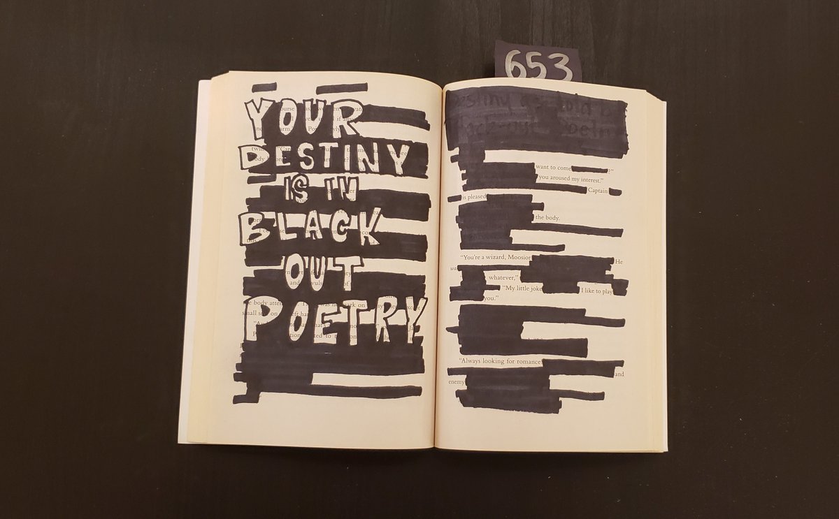 _WIYS's tweet photo. Your Destiny is in Black Out Poetry
Storyteller # 653
#whatisyourstory #WIYS https://t.co/4FVCo6tLem
