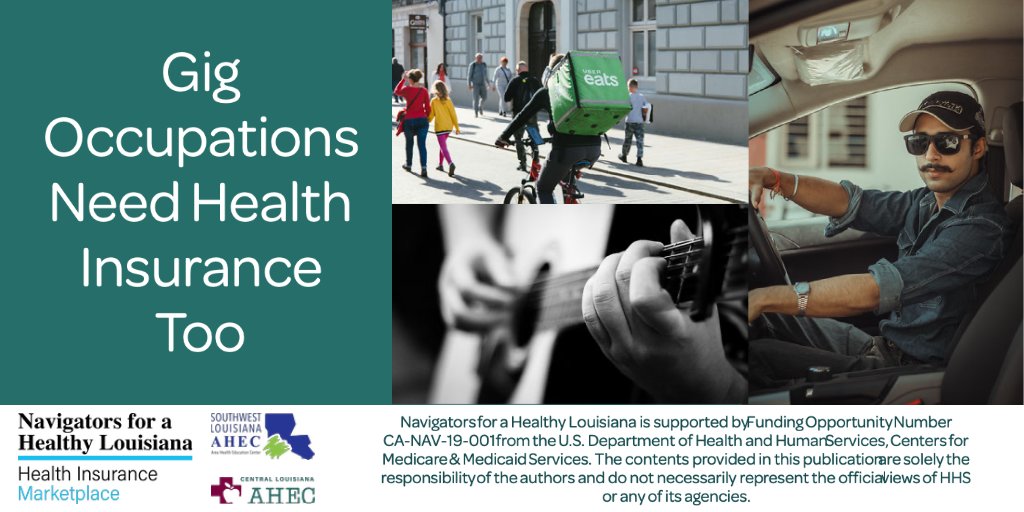 Everyone needs health insurance. If you work in a gig occupation, let us help you find the right plan.