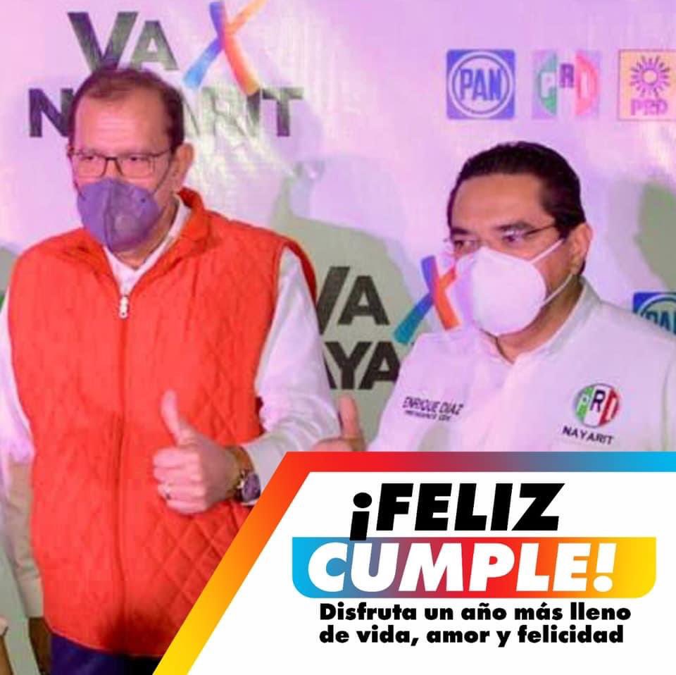 Muchas felicidades con motivo de tu cumpleaños amigo <a href="/enriquedilo/">Enrique Díaz</a> presidente del CDE del PRI. Te envío un fuerte abrazo fraterno, que te la pases muy bien