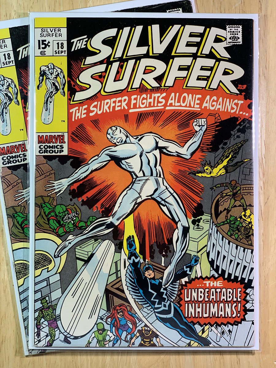32_pages's tweet photo. Silver Surfer 18 (1970) - Silver Surfer vs The Inhumans. Last issue of series
https://t.co/d7iDWX3hHs
.
#silversurfer #blackbolt #fantasticfour #galactus #silversurfercomics #stanlee #jackkirby #inhumans #comicbooksociety #medusa #igcomiccommunity #highgradecomics #marvelmovies https://t.co/LmbvgcokEa