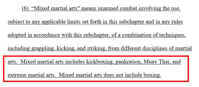 GAMS_Inc's tweet photo. Lot going on with Vermont's working definition of MMA (for the purposes of regulation). https://t.co/mMOcbESKEd