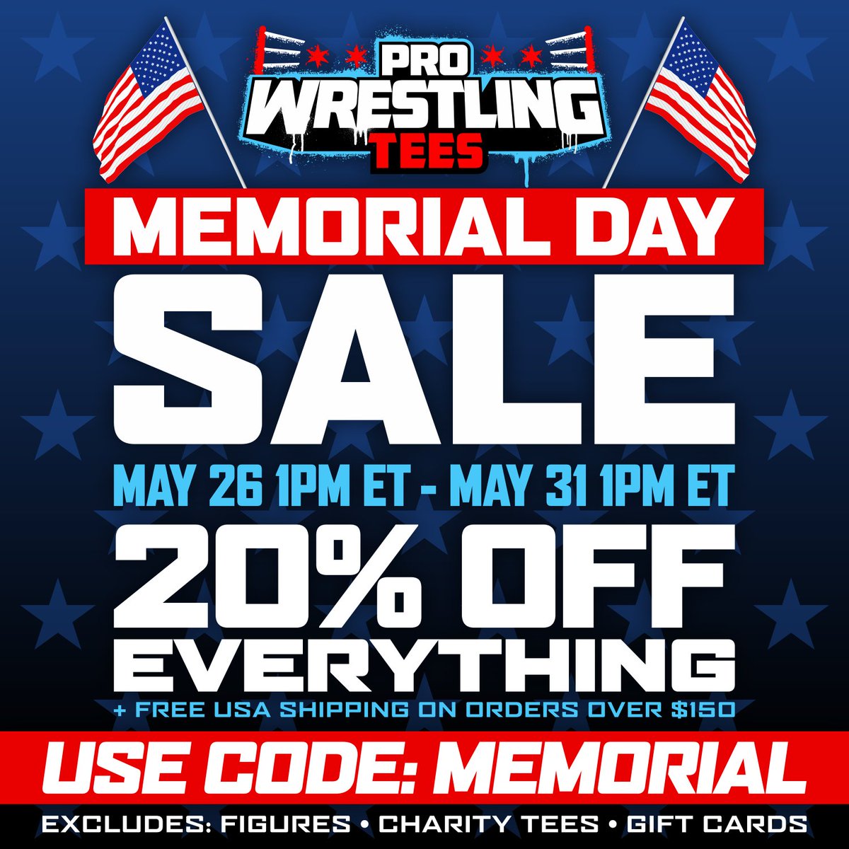 Check out prowrestlingtees.com/shop/lilithgri… 
For the Memorial Day Sale! All Demon merch is 20%!