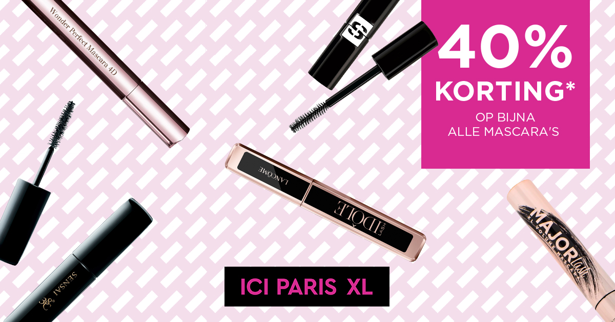 It's all about the eyes!👀 
Shop nu je favoriete mascara met 40% korting. 🤩👛

iciparisxl.nl/nl/c/promo-106…

#makeup #eyes #mascara #lashes #IPXL #beauty #favorites #beautylover