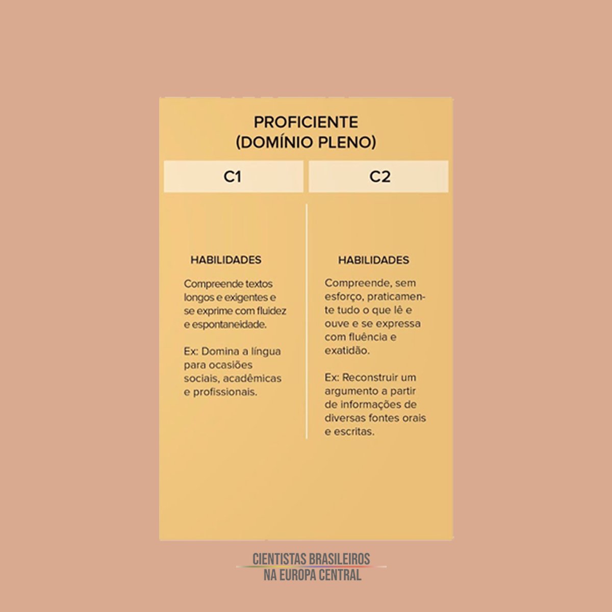 cientistasbec's tweet photo. Sabe quando aquela vaga pede nível de proficiência A1, B2 ou C2?

Olhe o quadro e entenda o significado. 😉

#cefr #idiomas#proficiencia #language #languagelearning #english #deutsch #espanol #português https://t.co/DwW7OC2MbD