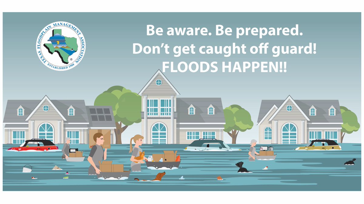 2021 Texas Flood Awareness Week continues all week. Are you prepared? #floods #floodprep21 #flooding