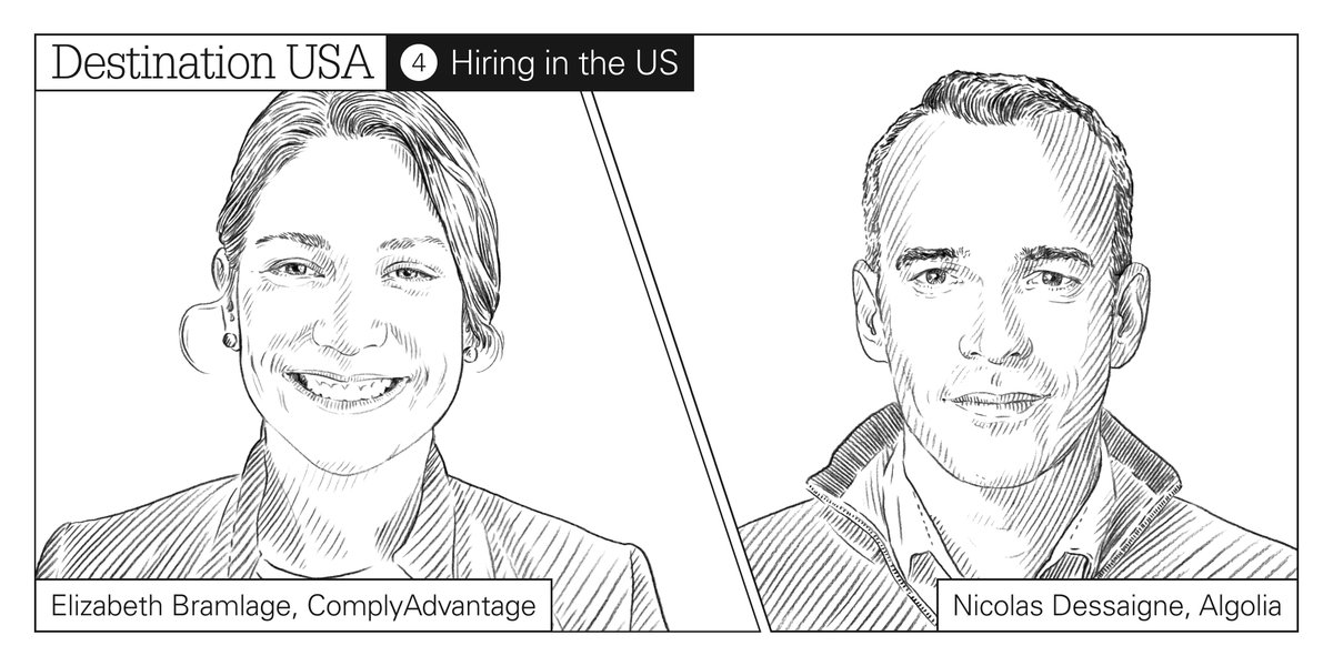 IndexVentures's tweet photo. 🇺🇸 How do European startups hire the best US talent?

🎙Listen to Ep 4 of #DestinationUSA to hear more.

@algolia co-founder @dessaigne &amp; @elizabethepost CMO @ComplyAdvantage talk with @Soheb to discuss perspectives from both sides of the table.
 👉https://t.co/4soTYtPtRM https://t.co/EzGf9v7L8e