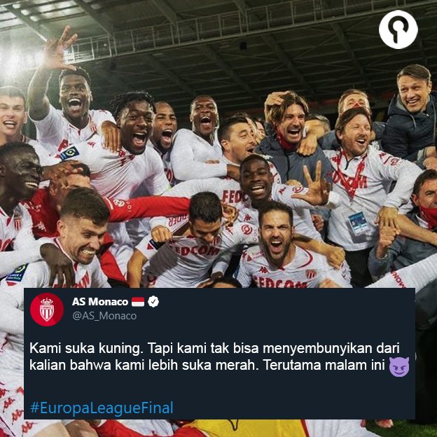 panditfootball's tweet photo. AS Monaco bisa langsung tampil di fase grup Liga Champions 2021/22 apabila Manchester United mampu mengalahkan Villarreal di Final Liga Europa dinihari nanti. Sebab itu, Monaco mendukung The Red Devils juara #UEL. https://t.co/vtcklwcTeb