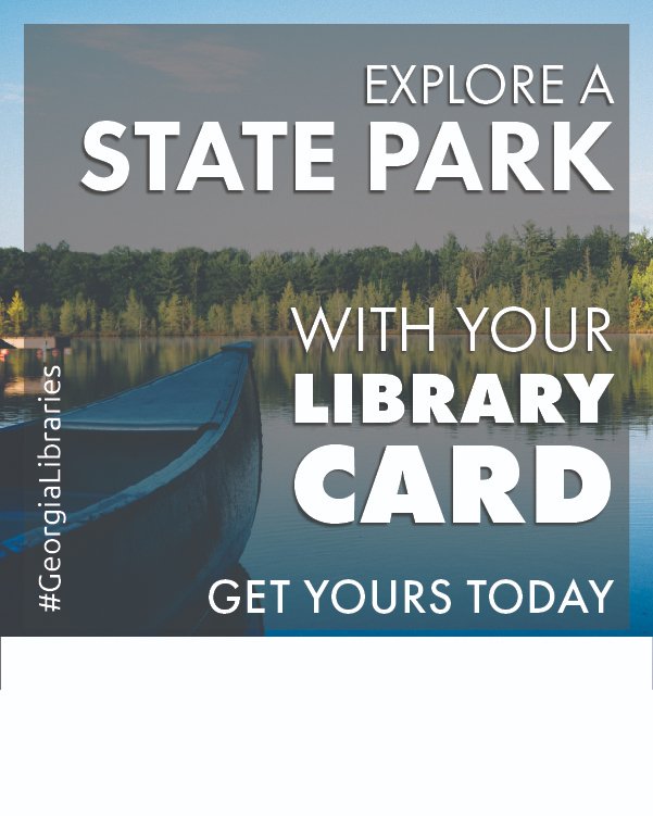 Going to a State Park this weekend? Check out a State Park Pass with your library card! Learn more at wgrls.org/passes. <a href="/georgialibs/">Georgia Libraries</a> 

#westgeorgiaregionallibrary #westgeorgia #westga #georgialibraries #summerreading #tailsandtales