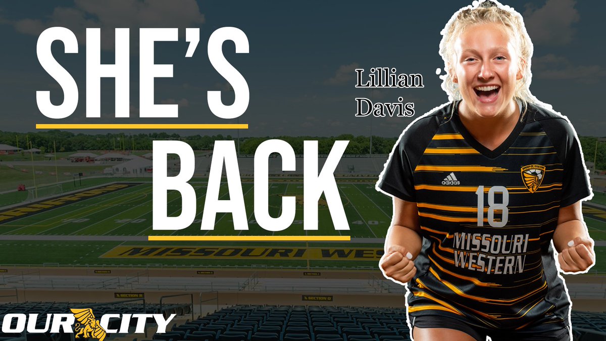 GriffonSoccer's tweet photo. 🗣 Lillian Davis will be back in the Black and Gold for a 5th year this Fall!!!!

#OurCity https://t.co/z4jiaVmJgX