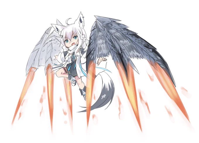 バルファルク白上
#絵フブキ 
