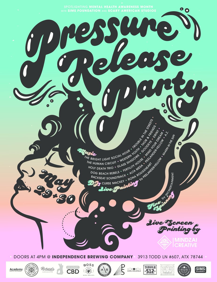 PullStringEvent's tweet image. Grab an #eventshirt when purchasing your ticket for the Pressure Release Party with @simsfoundation &amp;amp; @scary_american Studios this weekend the 29 &amp;amp; 30th at @indybrewing. 🎟 bit.ly/2SwPzsx