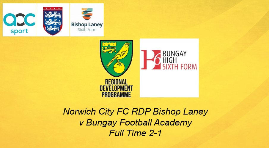NCFCRDP_FE's tweet photo. FULL-TIME

A great away day for our @BishopLaneyVI first XI as we claim a 2-1 victory @BungayAcademy. That's 3 in 3 now for the boys 💪💪

Former @NCFCRDP Elite PDC player Josh Lawrence with both goals.

A special mention to GK Ben for an unbelievable save 🙌🙌🙌 https://t.co/SIWGBd9yzx
