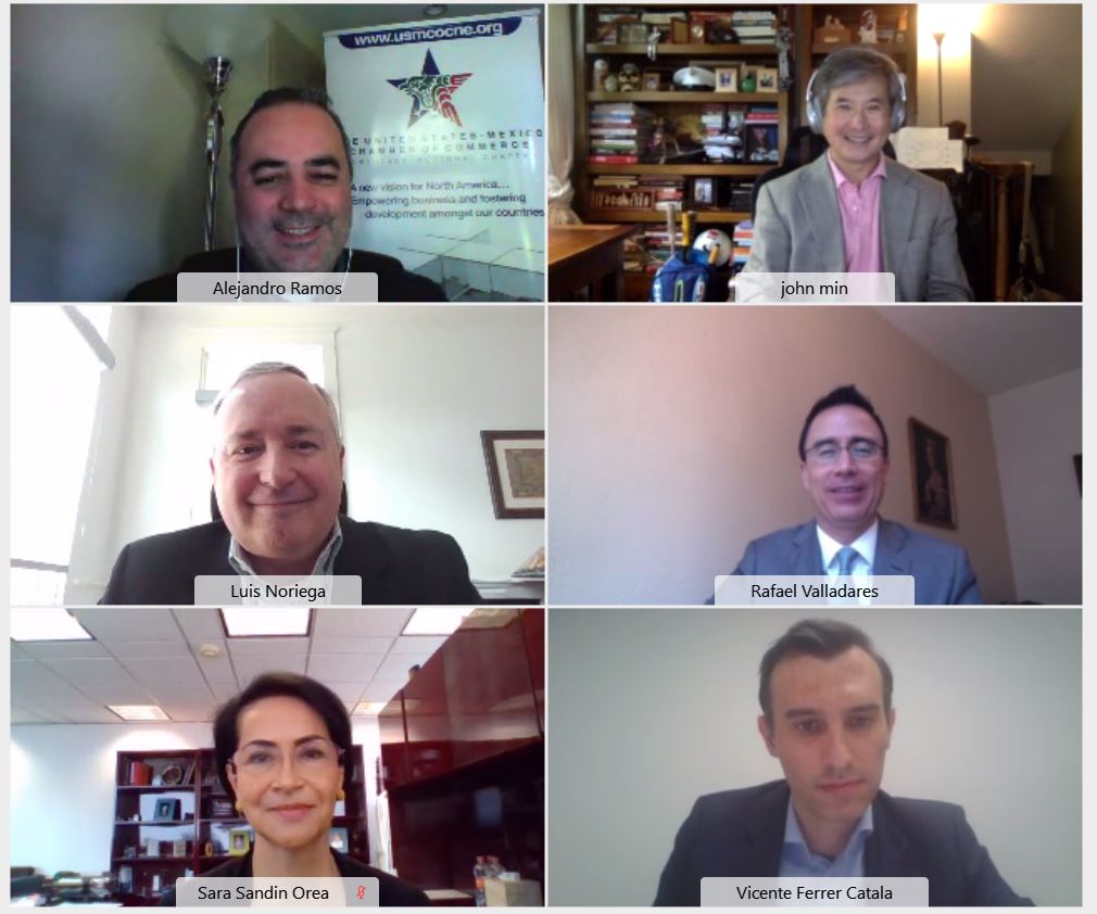 usmcocne1's tweet photo. We want to thank our speakers for a very interesting conversation yesterday! Mexico is #1 trade partner of the US &amp; the largest exporter in LATAM. The #USMCA has a new chapter for the SME sector, it will help them reach other markets &amp; increase their business.
#financing #Webinar https://t.co/tlWRLFoxKD