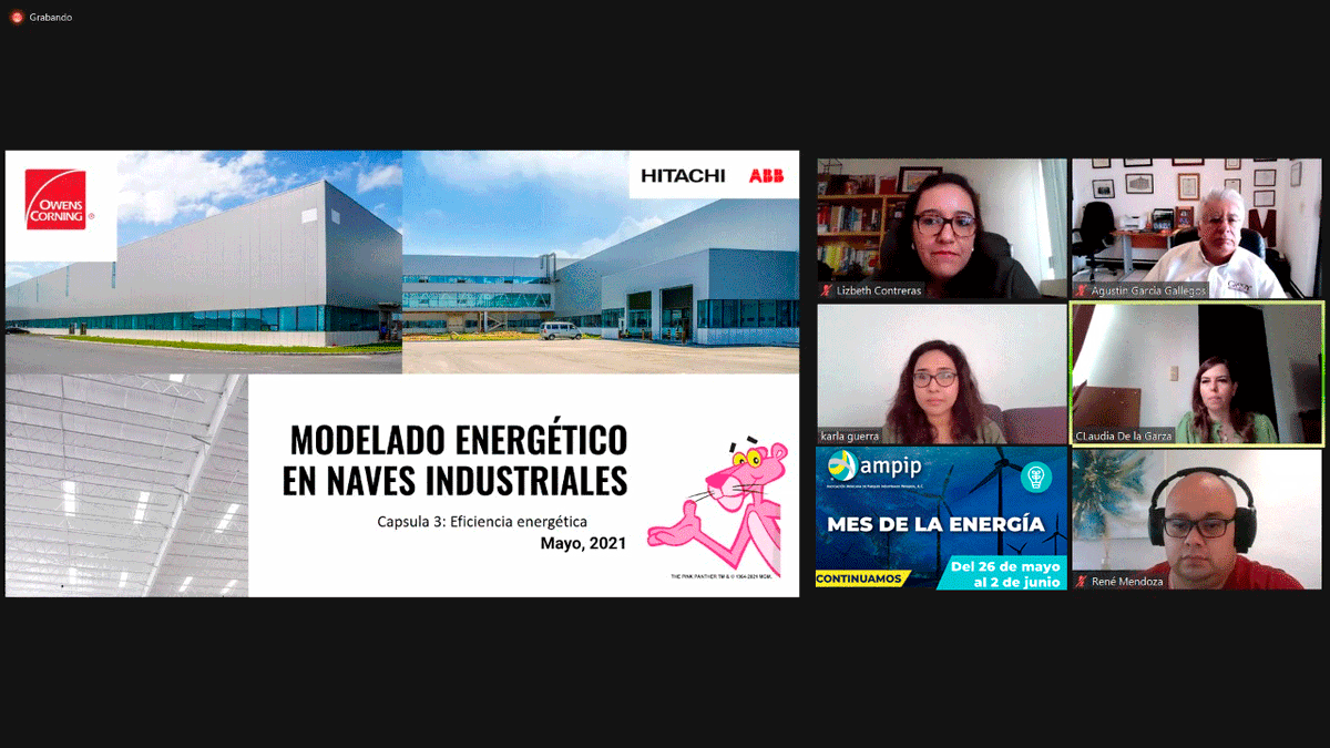 AMPIP's tweet photo. Hoy en la Cápsula 3 del Mes de la Energía AMPIP, Claudia de la Garza y Karla Guerra, Líderes Comercial y de Ciencias de la Construcción en LATAM de @Owenscorningmex y René Mendoza, Segment Leader-Power Quality de @HitachiPG abordan la Eficiencia Energética en #ParquesIndustriales https://t.co/aWJ2GdJiba