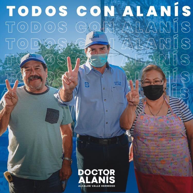 Mi proyecto, tu proyecto y el proyecto de todos es el ganador ¡Queremos mucho a #ValleHermoso y vamos a trabajar por el! 🔹✌🏻🔹

#AmigosdeAlanís #DrAlanís #AlbertoAlanís  #VotaPan
