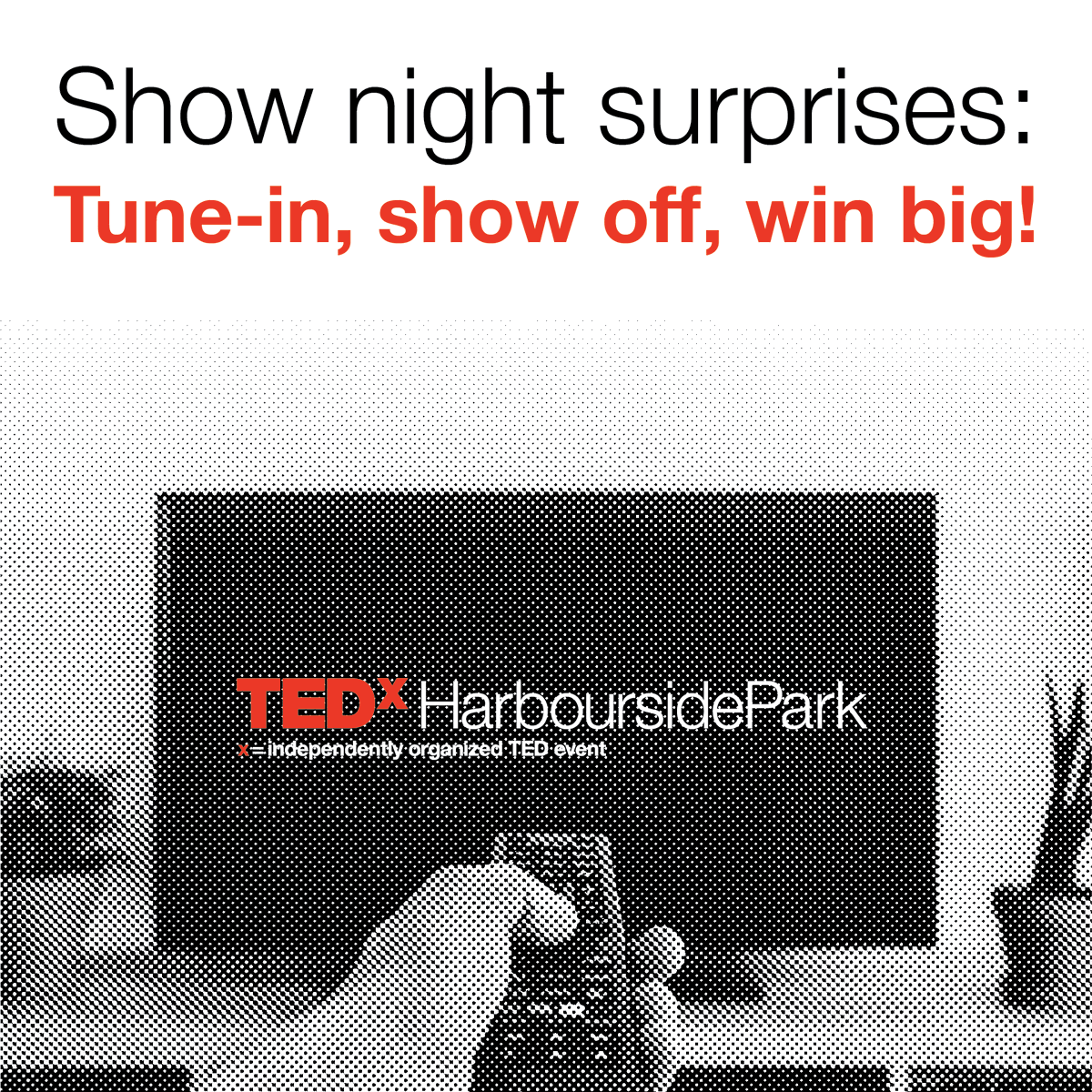 TEDxHarbourside's tweet photo. Missed out on our giveaways to date? Don't worry, our biggest one yet is happening on show night!

Take a picture of where you are currently watching TEDxHarboursidePark from and post it on social media. Use the hashtag #TEDxHP and Tag @TEDxHarbourside

https://t.co/2bc8HPqrrS https://t.co/F3a5LA4gph