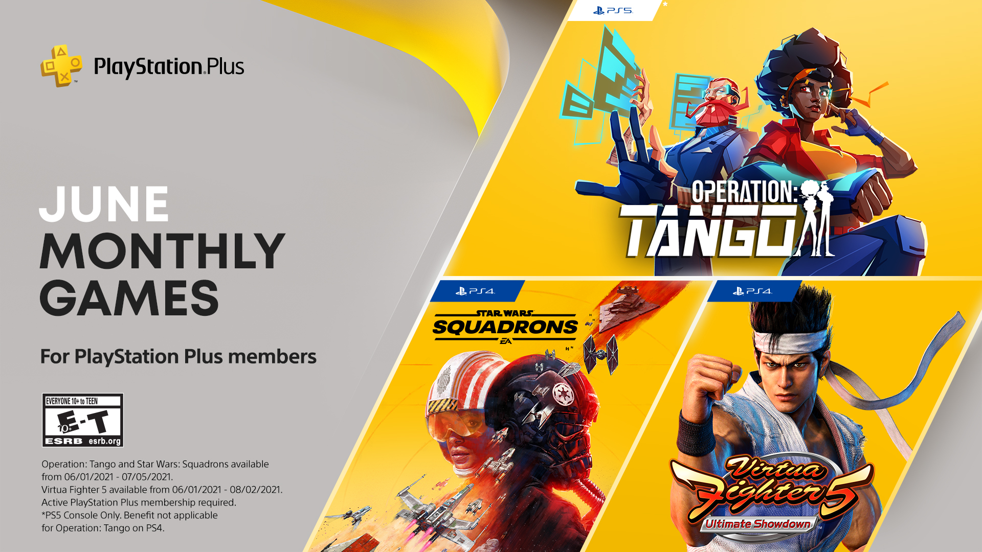 PS Plus Free Games June 2021