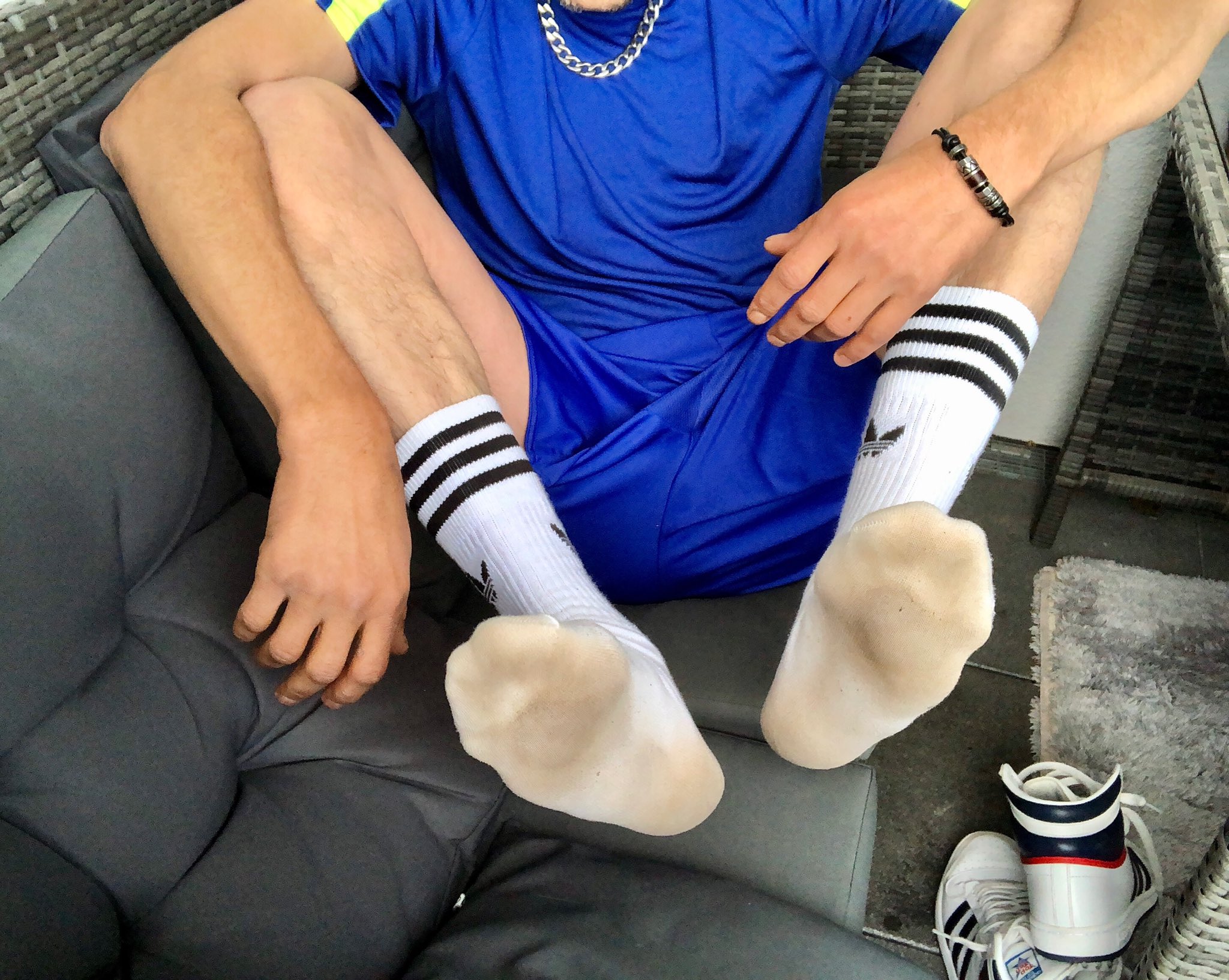 Adidas Sweatpants White Socks