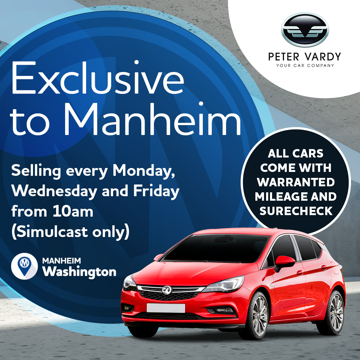 Manheim UK on Twitter "We can't wait to our new exclusive vendor PeterVardy to Manheim