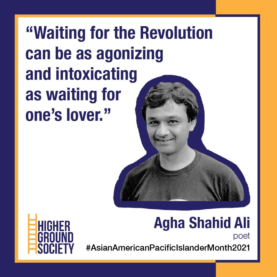 Our final #AsianAmericanPacificIslanderMonth #WisdomWednesday we hear from Agha Shahid Ali, a Kashmiri American Muslim who is best known as a poet in the United States who identified himself as an American poet writing in English.

Learn about Ali here: ow.ly/uJ4A50EVqhA.