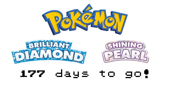 177 days until the release of Pokemon Brilliant Diamond &amp; Shining Pearl!