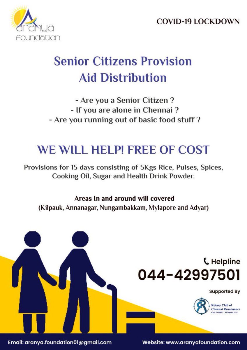 actorprashanth's tweet photo. @aranyafoundati1 is doing there part by helping senior citizens with basic provisions,please support this wonderful cause by spreading this message,it will really be helpful for all the elderly citizens who might require it #COVID19 #covidchennai #helpseniorcitizens @chennaicorp https://t.co/OQK0rRB46m