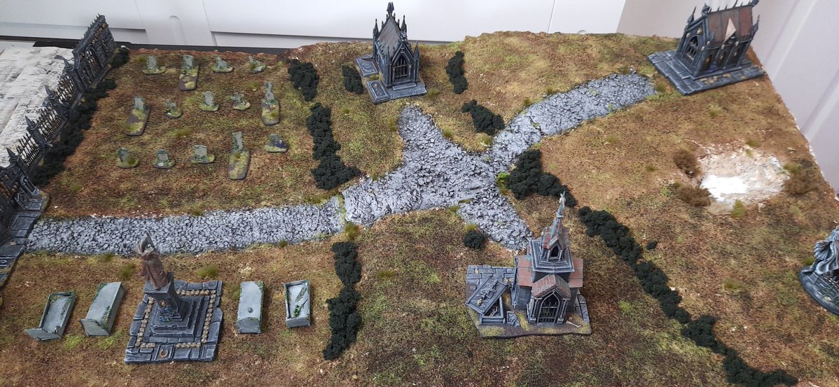 dustytelephone's tweet photo. Progress made so far on the game board/diorama. Still things to add and finish but I'm happy with how it's going. I stream my progress on https://t.co/rySwb5RzZk
#wargame #warhammercommunity #miniaturepainting #skeletonhorde https://t.co/wEmUzkNFtx