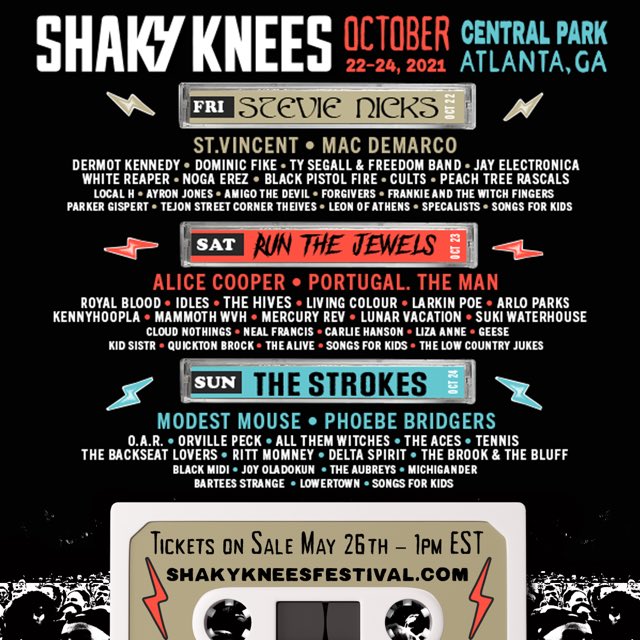 SEE YOU IN ATLANTA THIS OCTOBER!! Tix on sale today 1pm EST!! <a href="/ShakyKneesFest/">Shaky Knees Festival</a> #atlanta