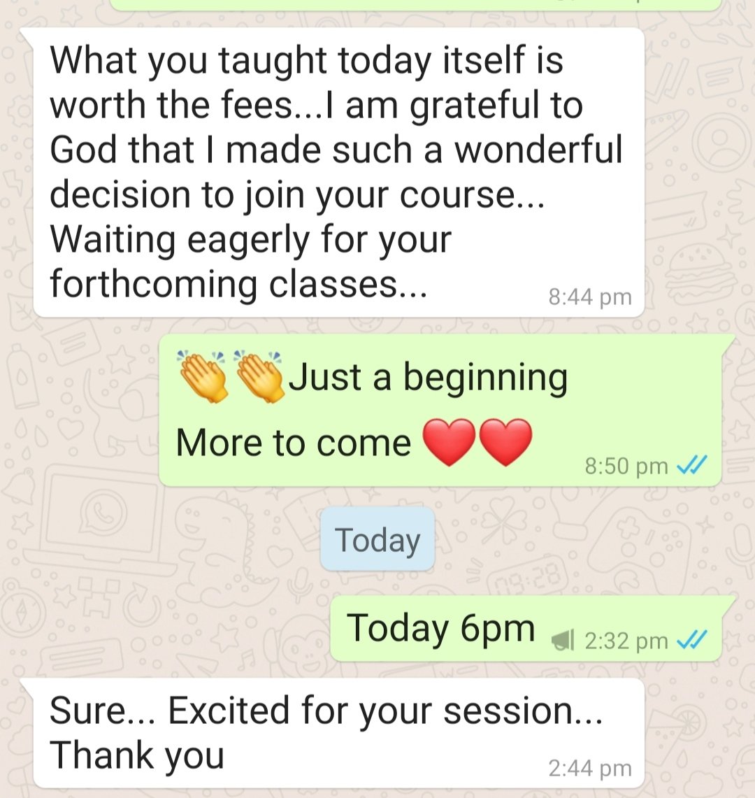 Stockstudy8's tweet image. #Feedback after 1st Session 🙏

#Motivation 

#LearnWithRSP