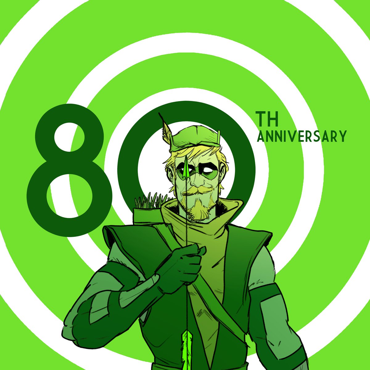 Made a quick tribute for the anniversary of this cool guy.

#GreenArrow #Greenarrow80thanniversary #80thanniversary #dccomics #Arrow