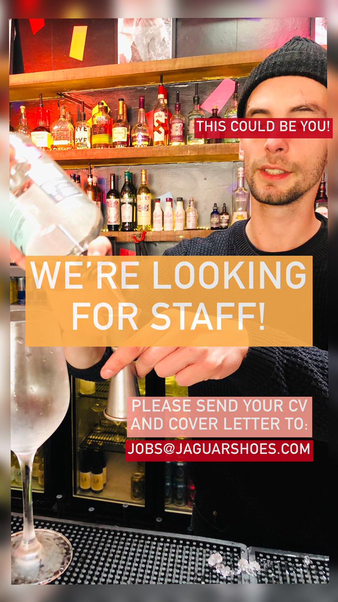 We're looking for staff! Send in your cover letter and CV to join the <a href="/JaguarShoesCo/">Jaguar Shoes Collective</a> team.