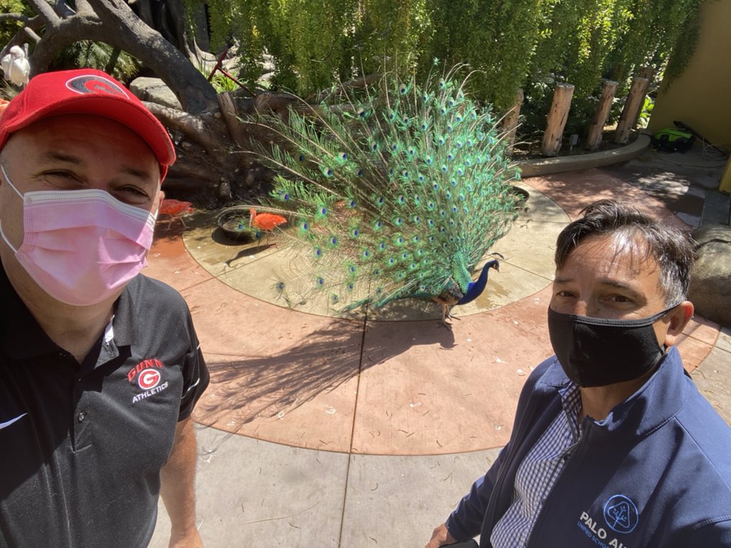 Don_SimpleWins's tweet photo. The new Palo Alto Zoo is spectacular and will be a tremendous asset to our community. Deputy Superintendent, Trent, and I found a familiar animal while on the tour! https://t.co/kd3mp6LGUv