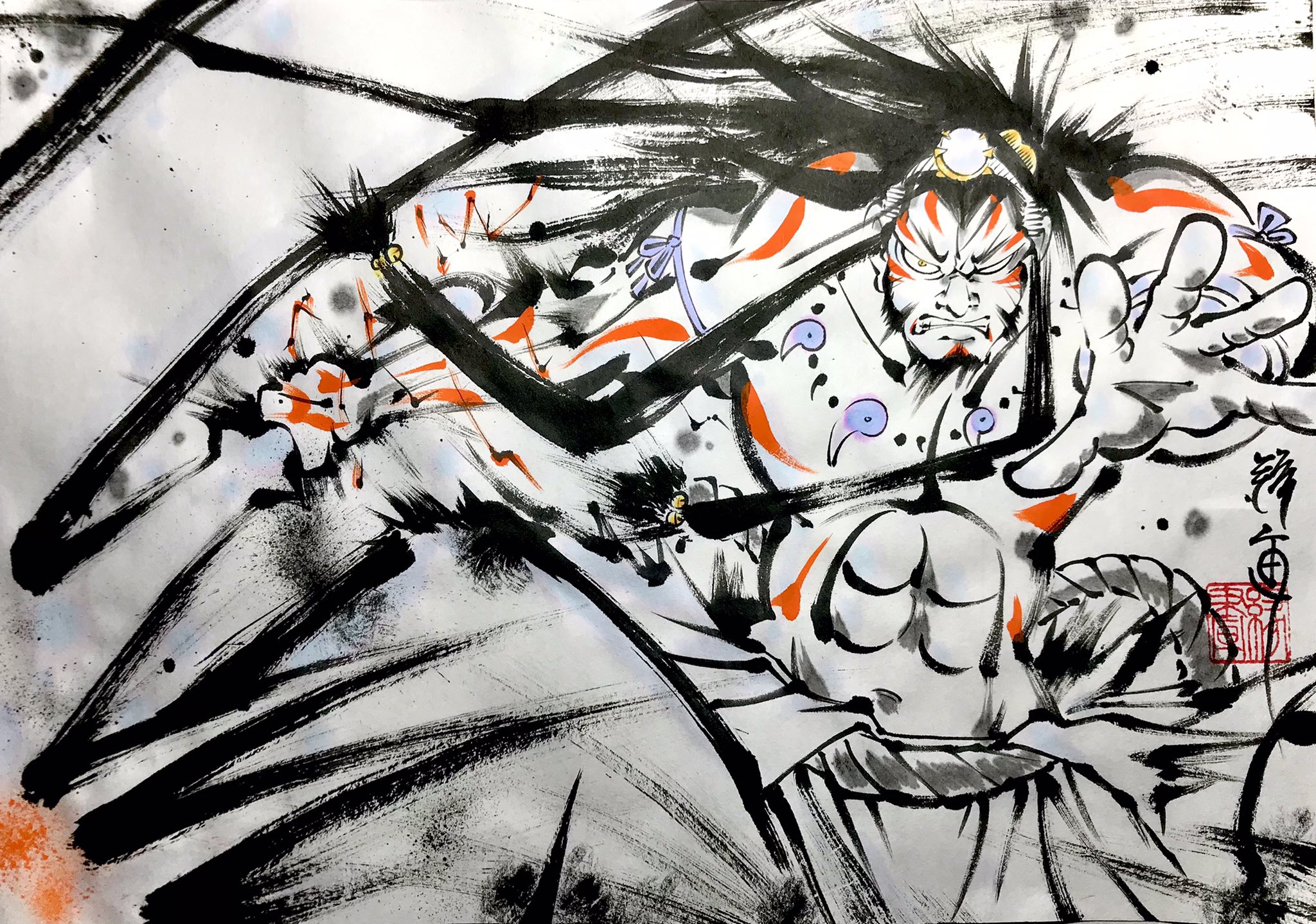 神仏絵師 縁画yosuga バワッツ おはようございます 今日は素戔嗚尊を描かせて頂きました オロチを斬り伏せたのは天羽々斬剣とされますが これは技の名ではないかと思います 素戔嗚様も國民の目覚めを待ち邪を斬り伏せます 願いを込めて 皆様の力 神仏絵師 縁画yosuga バワッツ おはようございます 今日は素戔嗚尊を描かせて頂きました オロチを斬り伏せたのは天羽々斬剣とされますが これは技の名ではないかと思います 素戔嗚様も國民の目覚めを待ち邪を斬り伏せます 願いを込めて 皆様の力