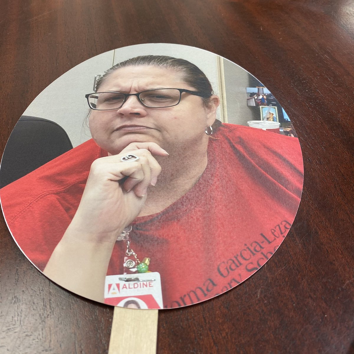PattyWillis1's tweet photo. We had a very productive EOY Leadership Meeting. My crew made my day by making What Would Willis Do? hand fans. #LoveGL #StrongerTogetheratGL @AldineISD @patriciarod19 @drgoffney https://t.co/HvurwxtsgR