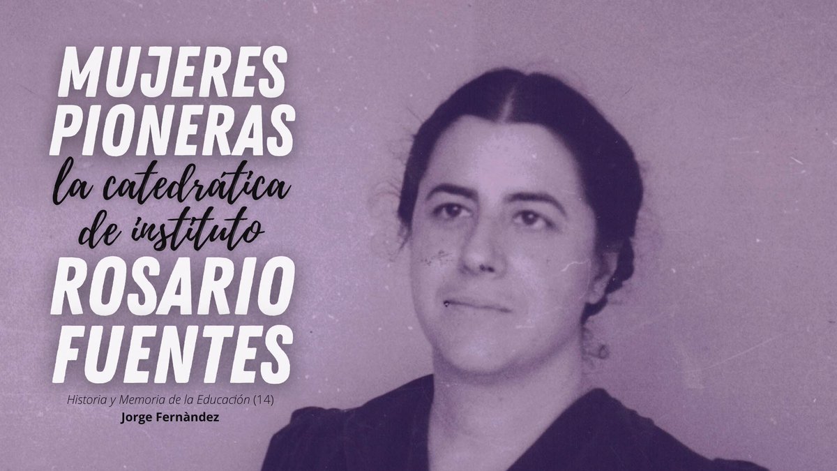 fupero1's tweet photo. Hoy se publica el número 14 de la revista "Historia y Memoria de la Educación", de la @UNED y la Sociedad Española de Historia de la Educación (#SEDHE). En él podréis encontrar el artículo:
✍️ «Mujeres pioneras: la catedrática de instituto Rosario Fuentes», por Jorge Fernàndez. https://t.co/3FJaHd3LYT