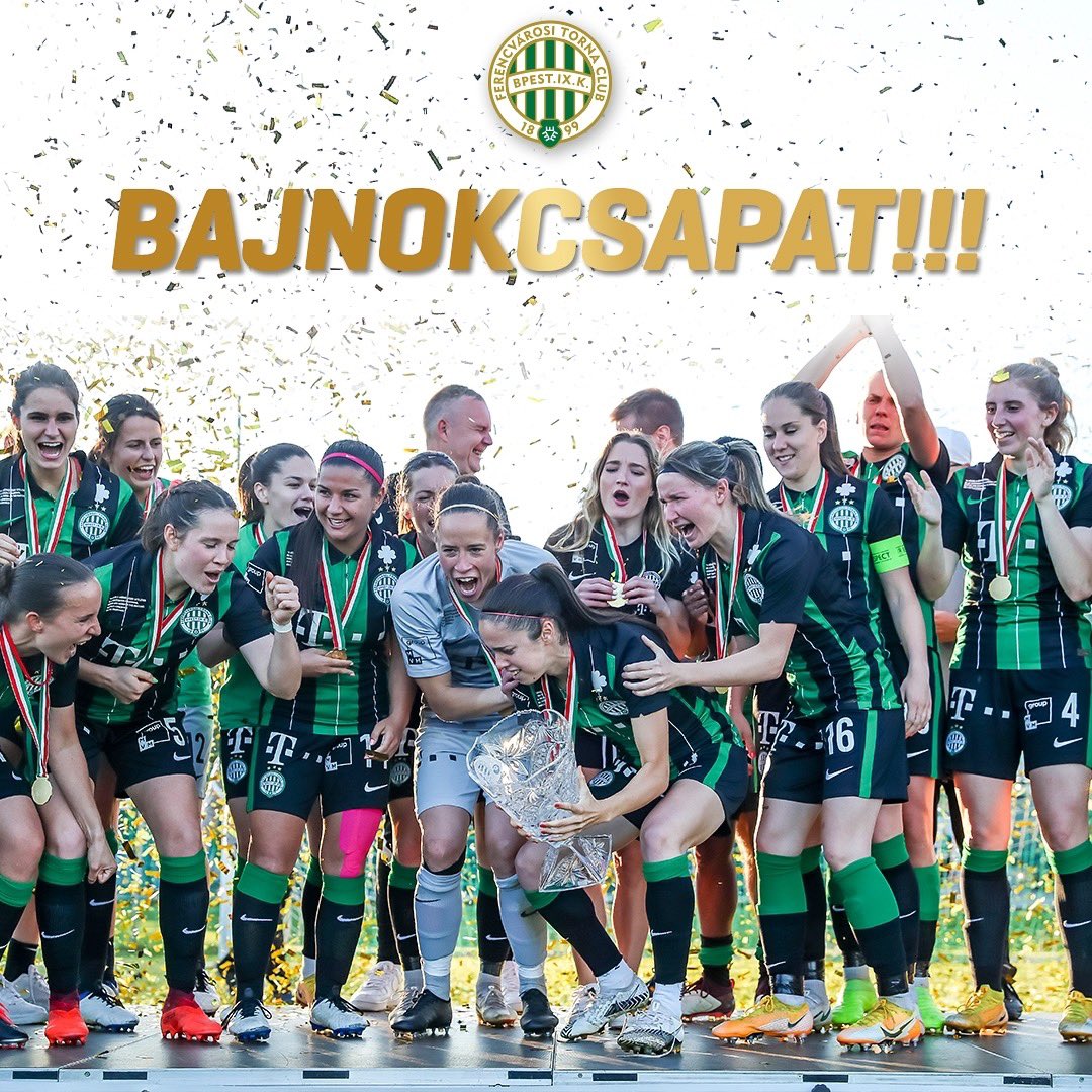 Ferencvárosi TC on X: Our women's football team has won the National  Championship! 🏆🤩 Congrats ladies! 🙌💚🤍💥 #Fradi #ftc #ferencvaros   / X