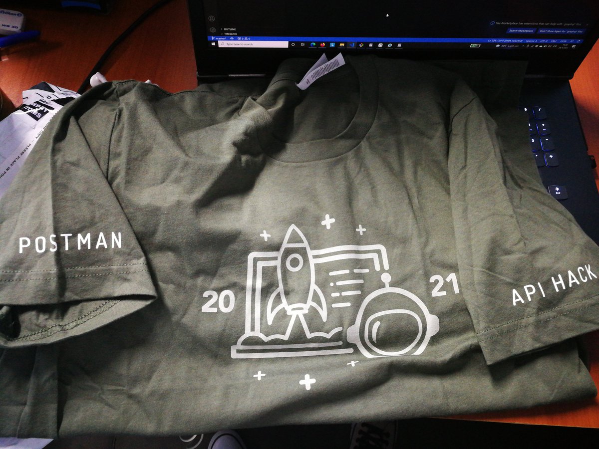 doch40's tweet image. Thank you #postman #apihack for the gift