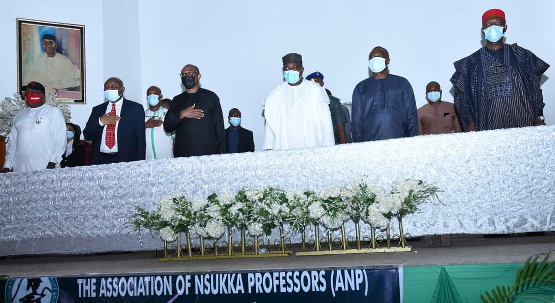 GovUgwuanyiNews's tweet photo. #Governor Ifeanyi #Ugwuanyi of #Enugu State at the University of #Nigeria Nsukka (#UNN), on Tuesday, for the 4th #Adada #Lecture delivered by the former Governor of #Anambra State, Mr. Peter Obi @PeterObi, with the theme "#Restructuring, #Security Challenges and #Development". https://t.co/Akeonlycou