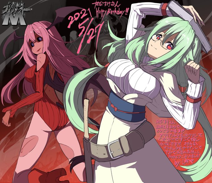 @_tanasuke_ たなすけさん、お誕生日おめでとうございます～!!!!
たなすけさんのオリキャラを描かせていただきました!
自分の趣味に付き合ってくださって感激です…!!
良き一年になりますようー!(*^^*) 