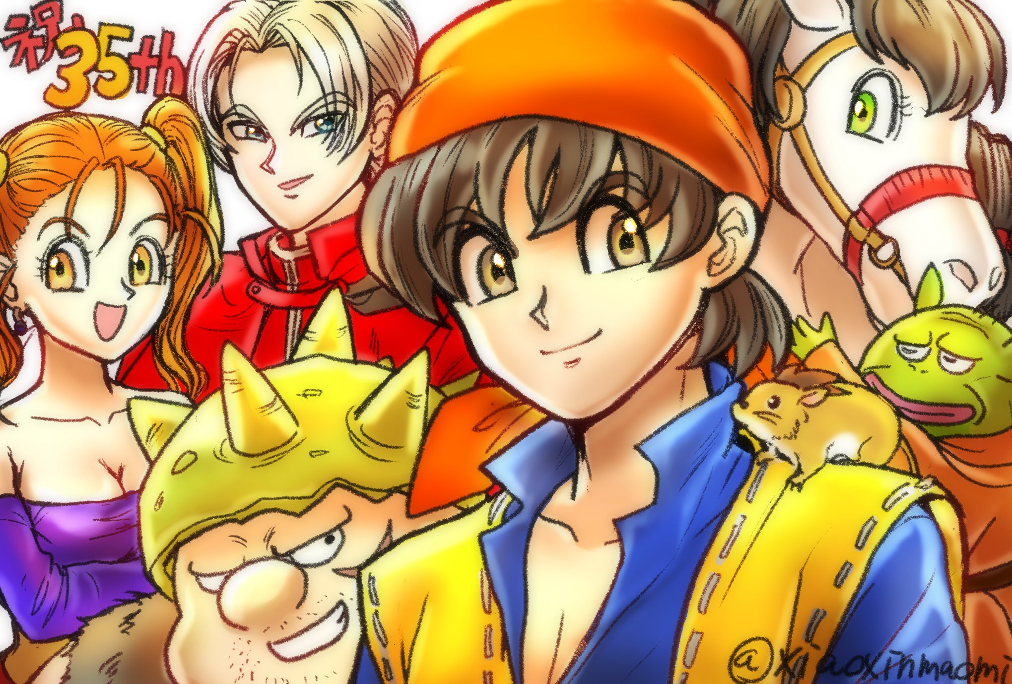 تويتر わん على تويتر 35周年おめでとう 初めてプレイした８のファンアートでお祝い申し上げます 会話が最高に楽しすぎて ドラクエにハマるきっかけになってくれた思い入れの深い作品です 楽しい世界を見せてくれた作品と製作者の皆様には感謝してもしきれません