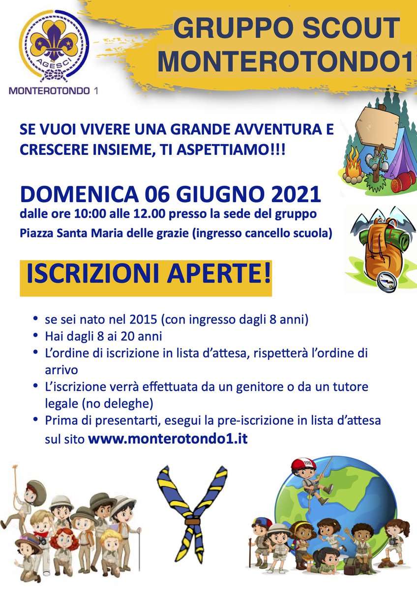 ScoutMR1's tweet photo. Apertura Lista d'attesa 2021 - https://t.co/cJk8mZZ5Bx https://t.co/uAm7ju7XEo