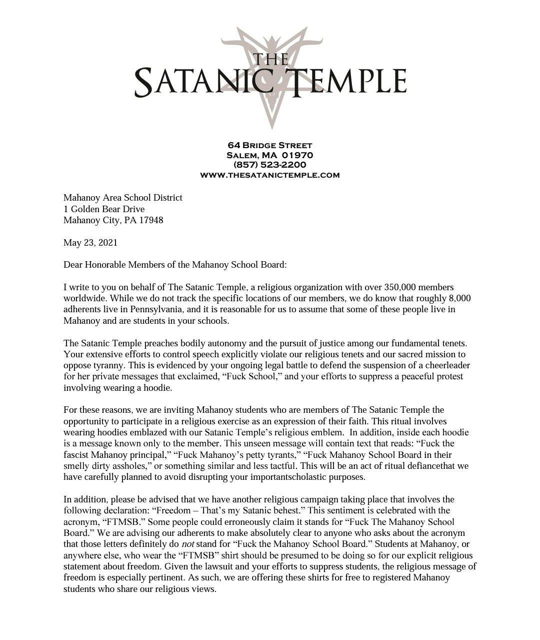 Queer Satanic Target Of Tst S Federal Slapp Suit On Twitter Wow