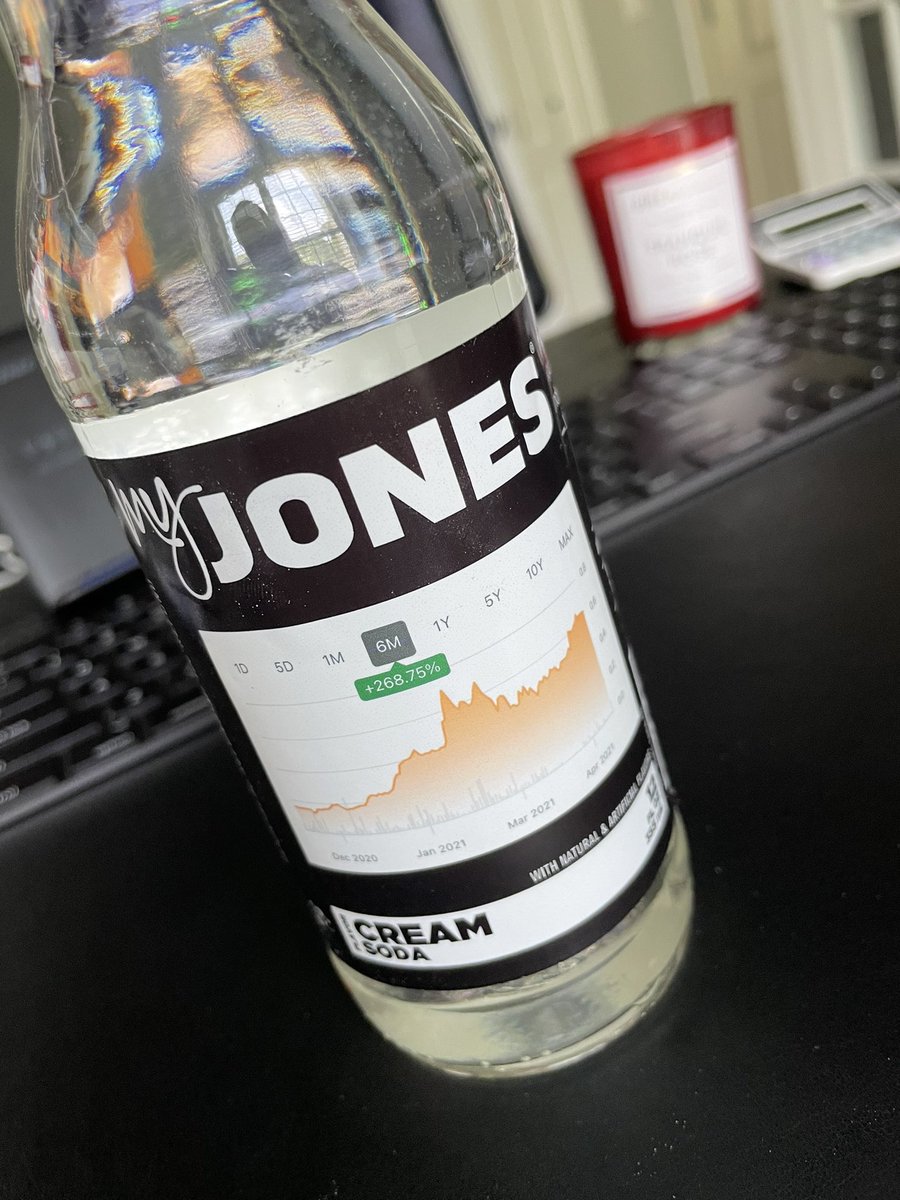 Thanks <a href="/jonessodaco/">Jones Soda Co.</a> for the work that you do. It’s been a fun ride owning $JSDA over the last six months. You should serve this at your next shareholder meeting!