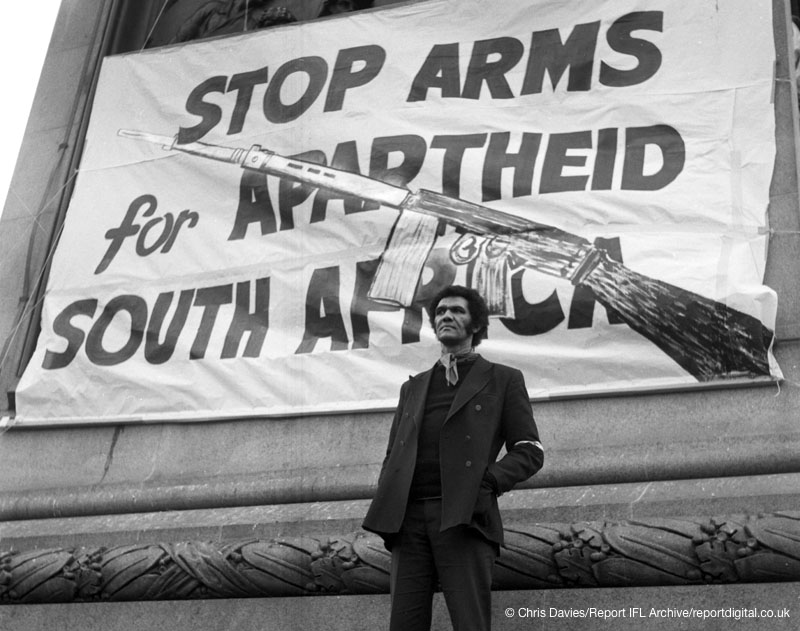 Stop Arms for Apartheid South Africa (1970). 

Stop Arms for Apartheid Israel (2021). #StopArmingIsrael