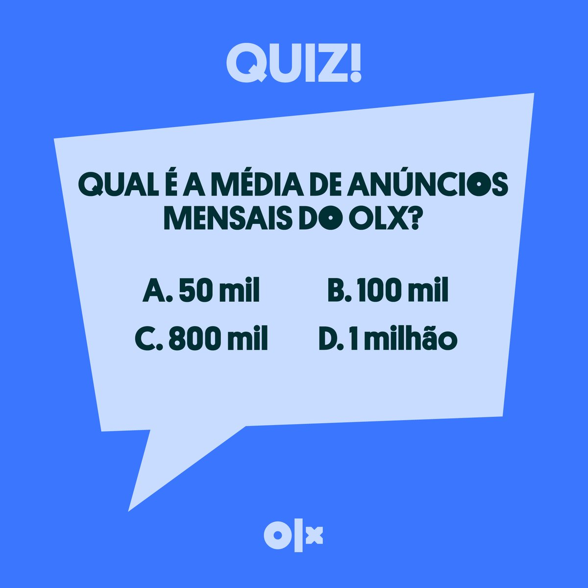 Consegues imaginar a média de anúncios mensais que recebemos no OLX?🤔Deixamos-te uma pista: vai para lá de muitos!