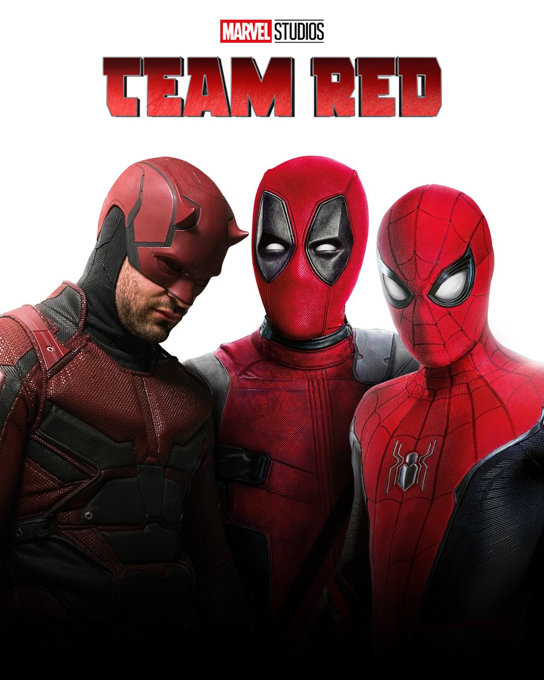 comienzo Lío Instalación rahalarts.eth on Twitter: "My third Team Red poster concept,  @VancityReynolds we need this to happen #teamred #deadpool #daredevil  #Spiderman https://t.co/DrTfVxI5IV" / Twitter